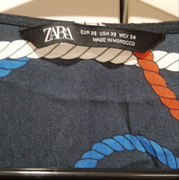 Zara Silk Dress Size Xs - Picture 3 of 3